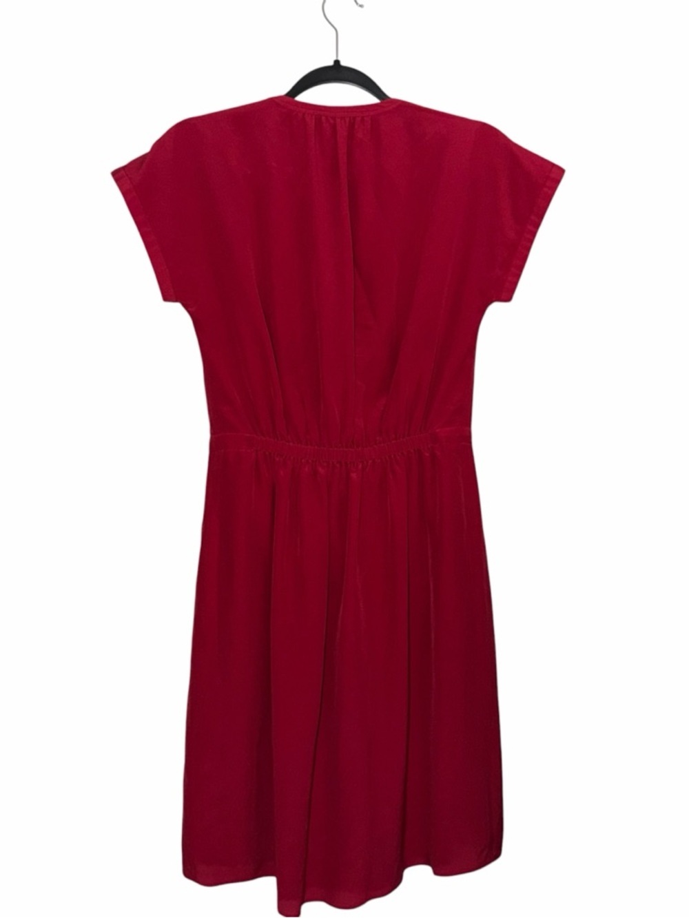 Madewell 100% Silk Cinched Waist Mini Dress Size 0 - Picture 3 of 5